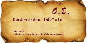 Oestreicher Dávid névjegykártya